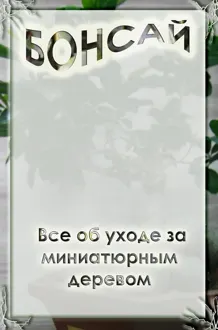 Обложка: Все об уходе за миниатюрным деревом